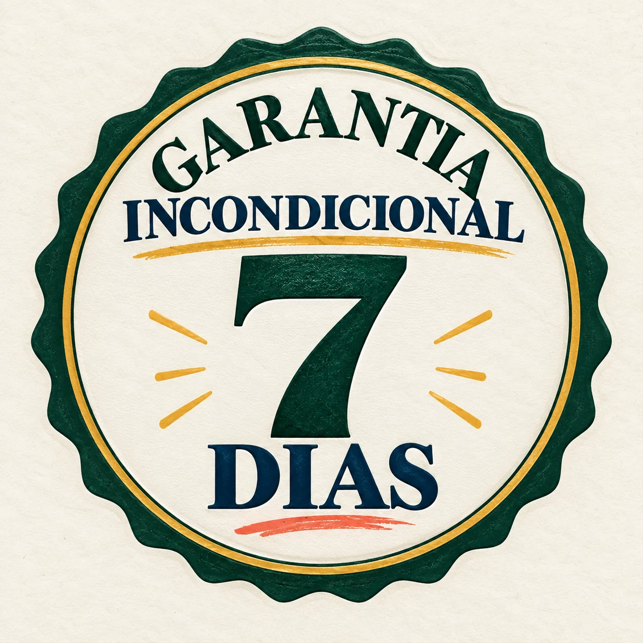 Garantia incondicional de 7 dias da Gramática de Bate-Olho